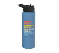 Things We Did Sarcastic Music Checklist Song Lyrics Classic Stainless Steel Insulated Water Bottle