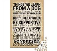 Things We Learn From A Dog, Adult Puzzle, 1000 Pieces, 70x50cm/1000pcs