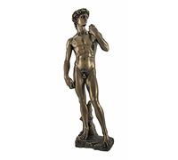 Things2Die4 Michelangelo`s David Bronzed Statue 12 In.