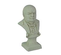 Things2Die4 Museum White Finish Winston Churchill Bust Statue