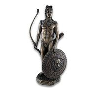 Roman/Greek God Apollo with Shield and Bow Bronzed Statue
