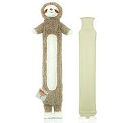 Things2KeepUWarm Long Hot Water Bottle Seasonal Design (Grey Sloth)