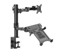Thingy Club Adjustable Computer Monitor Arm Desktop Mount Stand Workstation Support Bracket Holder (Laptop & Monitor)