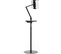 Thingy Club Tablet Floor Stand, Holder for iPad,Applicable to 3.5~6 inch Smart Phone and 7~10 inch Tablet Such as iPad, iPhone X, iPad Pro,iPad Mini, iPad Air 1-2 / iPad 2-4 (Black)