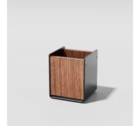 Thingy Club Wooden Monitor Riser Solid Wood Walnut Computer Desk Shelf Laptop Stand Extra Monitor Stand For Computer (Pen Holder- Black Walnut)