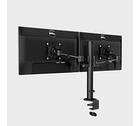 ThingyClub Monitor Desk Mount Stand, Full Motion Computer Monitor Arm Mount for LCD Screen up to 30 Inch, Dual Monitor Stand with C-Clamp and Grommet (Dual Arm)