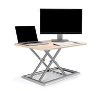 ThingyClub® Standing Desk Converter Height Adjustable Sit to Stand, 765 x 51 mm working surface, 55~430mm Adjust Height - Home or Office (White Birch (ID-30))