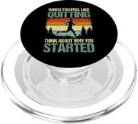 Think About Why You Started Vintage Motivational Quote PopSockets PopGrip for MagSafe