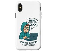 Think Before You Click - Cybersecurity Awareness Case for iPhone X/XS
