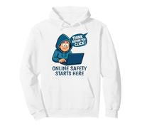 Think Before You Click - Cybersecurity Awareness Pullover Hoodie