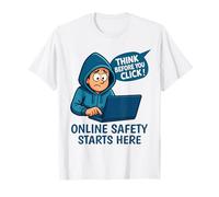 Think Before You Click - Cybersecurity Awareness T-Shirt
