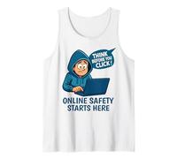 Think Before You Click - Cybersecurity Awareness Tank Top