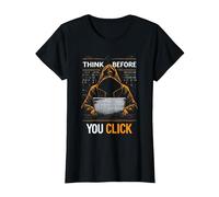 Think Before You Click Cybersecurity T-Shirt, Women, Black, 3X-Large
