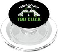 Think Before You Click - Ethical Hacker Cybersecurity PopSockets PopGrip for MagSafe