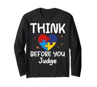 Think Before You Judge Women Men Kids Shirt Tshirt Funny Tee Long Sleeve T-Shirt