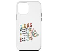 THINK Before You Speak Teacher Kindness Case for iPhone 12 mini