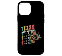 THINK Before You Speak Teacher Kindness Case for iPhone 12 mini