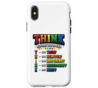 THINK Before You Speak Teacher Kindness Case for iPhone X/XS