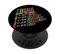 THINK Before You Speak Teacher Kindness PopSockets Adhesive PopGrip