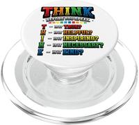 THINK Before You Speak Teacher Kindness PopSockets PopGrip for MagSafe