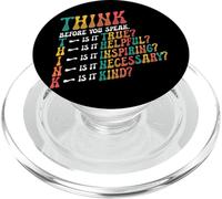 THINK Before You Speak Teacher Kindness PopSockets PopGrip for MagSafe
