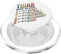 THINK Before You Speak Teacher Kindness PopSockets PopGrip for MagSafe