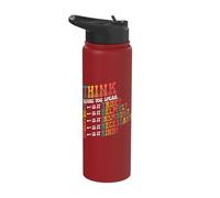 Think Before You Speak Teacher Kindness Stainless Steel Insulated Water Bottle