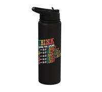 Think Before You Speak Teacher Kindness Stainless Steel Insulated Water Bottle