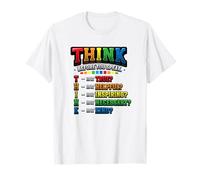 Think Before You Speak Teacher Kindness T-Shirt