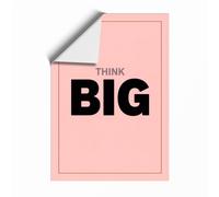 Think Big Typography Unframed Wall Art Print A2 (59.4×42cm), Wall Decor for Living Room, Bedroom, Office & Home, Art Gift