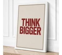 Think Bigger Minimalist Canvas Wall Art Print 18x12 Inch (46 x 30 cm)