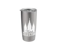 Think Celestial Mormon Temple Stainless Steel Insulated Tumbler