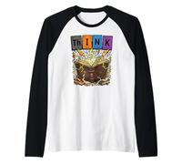 Think Chemistry Elements Funny Science Nerd Periodic Table M Raglan Baseball Tee