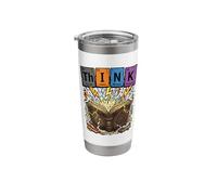 Think Chemistry Elements Funny Science Nerd Periodic Table M Stainless Steel Insulated Tumbler