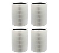 Think Crucial Replacement Particle & Carbon Filter Compatible with Blueair 411, 411+ & MINI Air Purifiers, Compare to Model # F411PACF102174 Foldable (4 Pack)