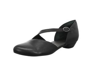 Think! Damen Grace chromfrei gegerbte nachhaltige Halbschuhe, Schwarz 0000