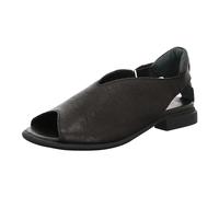 THINK! Damen KAMAA chromfrei gegerbte nachhaltige Sandale, SCHWARZ 0000