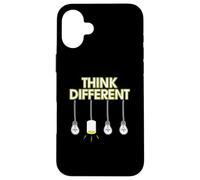 Think Different Lateral thinking Lights Lamps Bulbs Case for iPhone 16 Plus