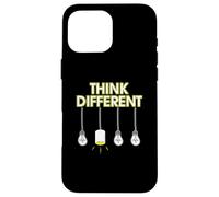 Think Different Lateral thinking Lights Lamps Bulbs Case for iPhone 16 Pro Max