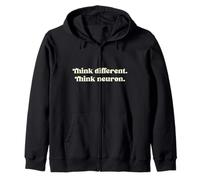 Think different. Think neuron. Zip Hoodie