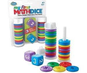 Think Fun - My First Math Dice - Fun Game That Teaches Math and Counting Skills