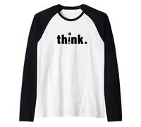 Think. Funny Pinball Raglan Baseball Tee