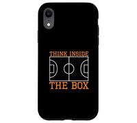 Think Inside The Box Futsal Court A Futsal Player Goalkeeper Case for iPhone XR