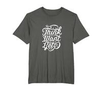 Think It Want It Get It Funny Motivation Go Get It T-Shirt, Men's Big and Tall, Asphalt Grey, 3X Tall