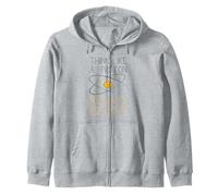 Think like a Proton and stay positive nerd, science geek Zip Hoodie