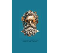 Think Like Socrates, Write Like a Boss - Grid Notebook, 120 Pages, Paperback