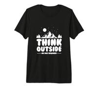 Think Outside No Box Required Adventure Camping Premium T-Shirt