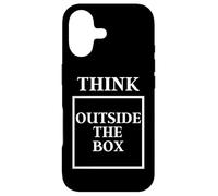 Think Outside the Box Blue Sky Thinking Funny Slogan Case for iPhone 17