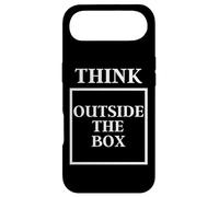 Think Outside the Box Blue Sky Thinking Funny Slogan Case for iPhone Air