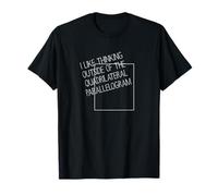 Think Outside The Box | Funny Nerdy Maths Physics Geometry T-Shirt